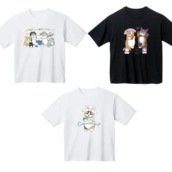 Mofusand x Sanrio 聯乘系列 T-Shirt (均碼)